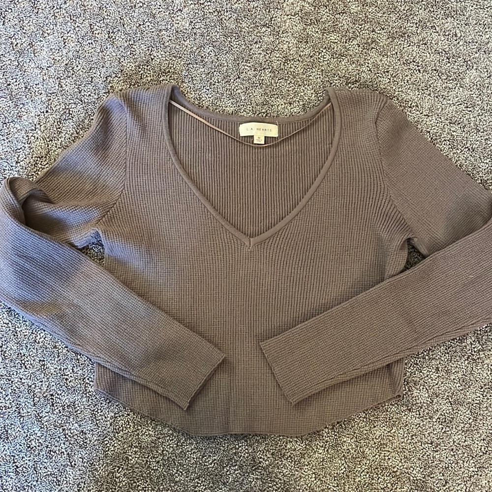 Ribber Knit Cropped Top